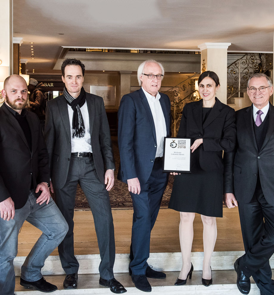 Schleiner und Partner gewinnen den German Design Award für die Webseite des Colombi Hotels in Freiburg www.colombi.de