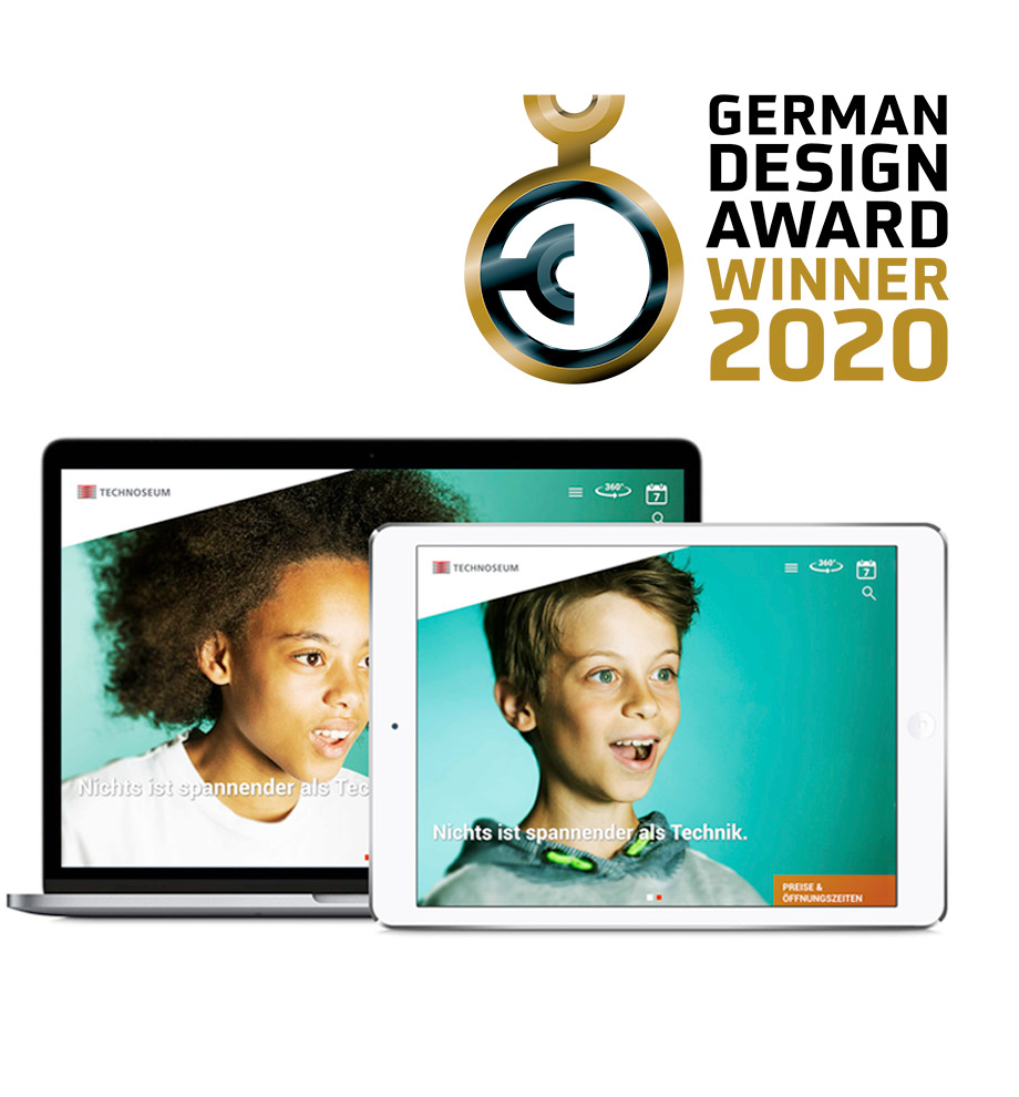 Werbeagentur Schleiner + Partner gewinnt den German Design Award 2020 für die Website TECHNOSEUM